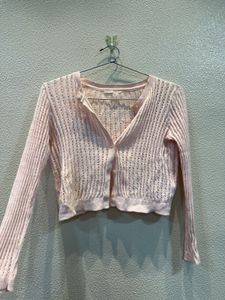 Pink Knit Cardigan