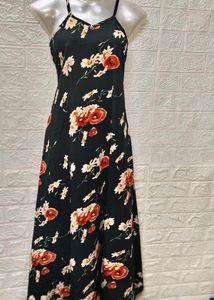 Black Floral Maxi Dress