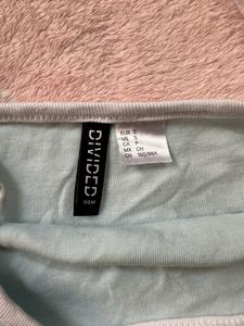 H&amp;M Powder Blue Crop Top