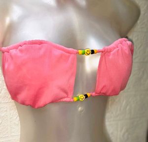 Tops For Rs.99 Only Pink 🩷 Tube Bikini 👙 Top
