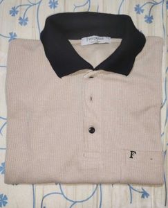 Men&#39;s Beige Polo Shirt