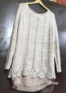 Cream Color Winter Top For Girl Or Woman 42 Bust