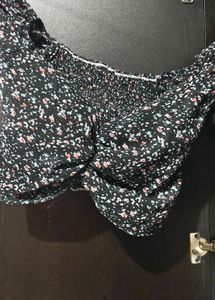 Floral Print Crop Top