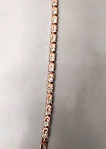Rose Gold Heart &amp; Crystal Bracelet