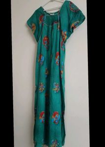 Green Printed Maxi Dress XL