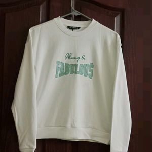 ZUDIO Hoodie | Sweatshirt | XS White