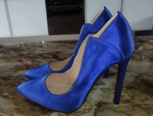 Lost Ink Sexy Blue High Heels