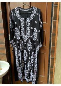 Black Beautiful Handwork Chikankari Kurta