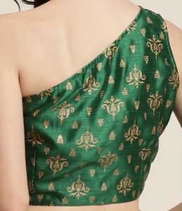 One Shoulder Ethnic  Crop Top