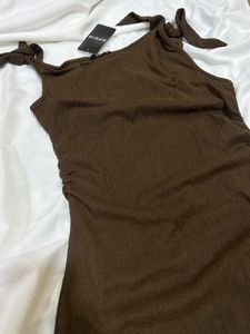 Elegant Brown Maxi Dress