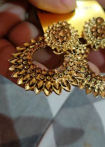 Golden Stone Earring Price