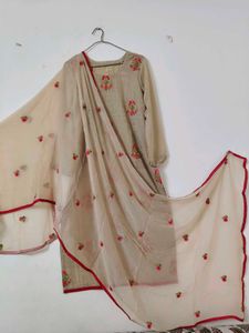 Embroidery Work Kurti + Dupatta