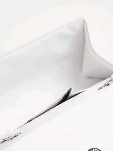 Code by Lifestyle White Shimmer Clutch