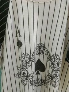 Striped Ace of Spades Graphic Tee