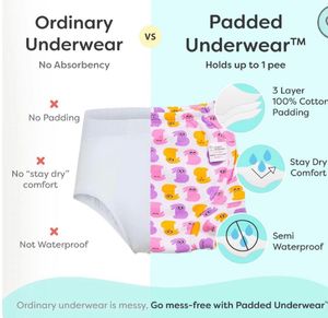 Super bottoms PADDED UNDERWEARS Only 5 Pants