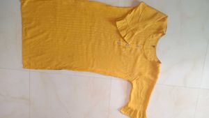 A Beautiful Mustard Colour Kurta