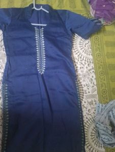 Elegant Navy Blue Kurta