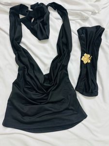 Sexy Black Halter Top