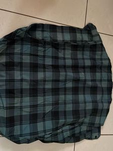 Plaid Button-Up Shirt