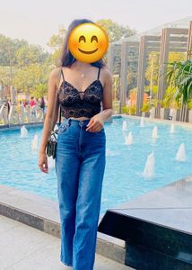 STALK BUY LOVE Black Bralette Top