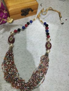 Beaded Multistrand Necklace