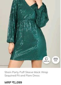 shein sequined party dress