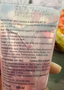 Fruit of the Earth Fairness Gel
