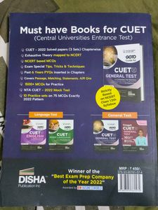 CUET General Test Practice Book