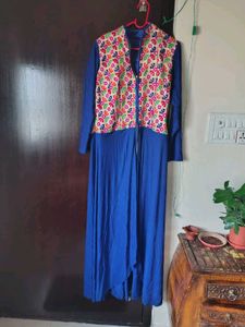Embroidery stretchable Lycra long kurti/shrug type