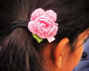 Crochet Flower Hair Clip- Set 2