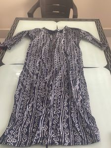 Bhandhani Blue Kurta