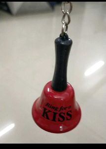 Ring for kiss 😘 Metal bell Keychain