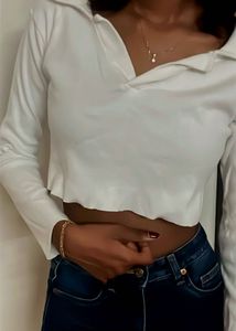 White Crop Top