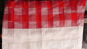 Red &amp; White Handloom (Cotton) Saree❤️