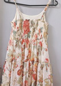 Pinterest Coded Flowy Full Length Dress