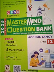 Mastermind Question Bank 2025 - Accountancy Class