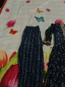 Pencil Pant With Anarkali Suit &amp; Dupatta