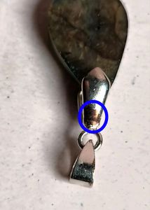 LABRADORITE tiny drop pendant 😍
