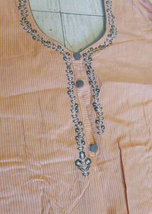 Beautiful Hand Work Cotton Kurti