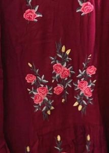 Maroon Floral Dress Size M
