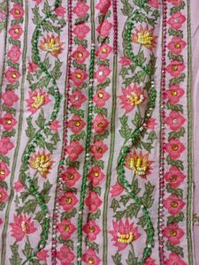 Tiered Pink Floral Print Dress