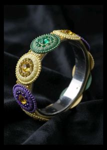Colorful Bejeweled Bangles