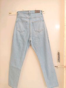Light Blue Mom Fit Denim Jeans