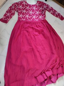 Pink Embroidered Dress
