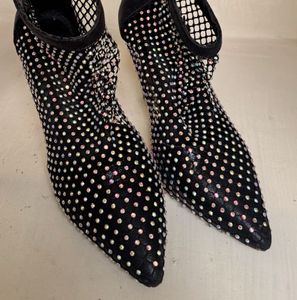 Sparkly Black Heels