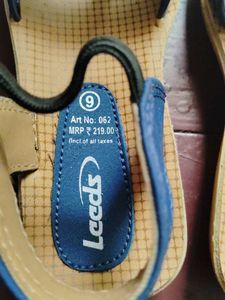 Kids Blue &amp; Brown Sandals with Buckles