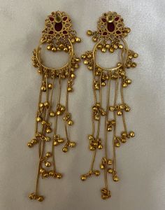 Elegant Gold Dangle Earrings
