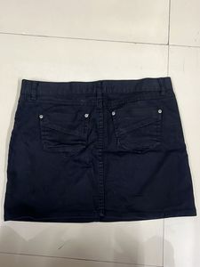 cute black denim miniskirt