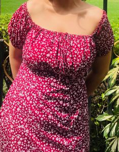 Floral Print Midi Dress