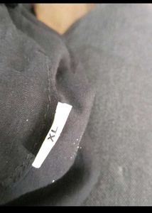 Black kurta &amp; short purple